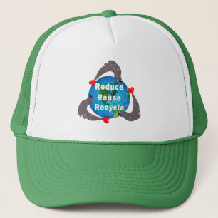 Gorra De Camionero Reducir el reciclaje de reutilización