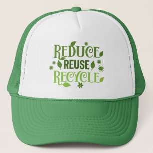 Gorra De Camionero Reducir el reciclaje de reutilización