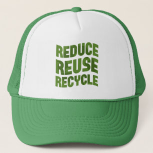 Gorra De Camionero Reducir el reciclaje de reutilización