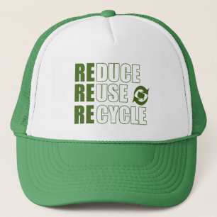 Gorra De Camionero Reducir el reciclaje de reutilización