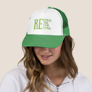 Gorra De Camionero Reducir la reutilización reconsiderar repensar