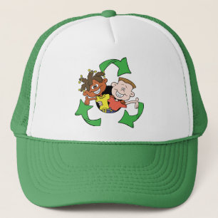 Gorra De Camionero Reduzca la reutilización reciclan a niños