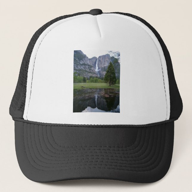 Gorra De Camionero reflexión de las cataratas de Yosemite (Anverso)
