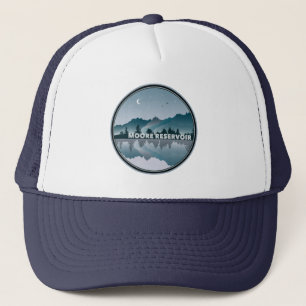 Gorra De Camionero Reflexión de Moore Reservoir New Hampshire