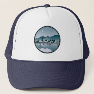 Gorra De Camionero Reflexión de Oak Hollow Lake North Carolina