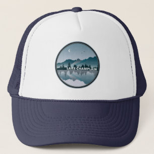Gorra De Camionero Reflexión sobre el lago Champlain Nueva York Vermo