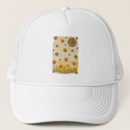 Gorra De Camionero Reflexivo Amarelo Natural Céu Ilustrado Colagem