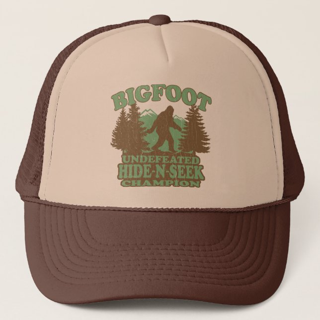 Gorra De Camionero Refrán divertido de BIGFOOT (diseño apenado (Anverso)