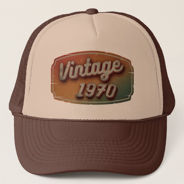 GORRA DE CAMIONERO REGALO CLÁSICO RETRO DE ÉPOCA 1970 (Anverso)