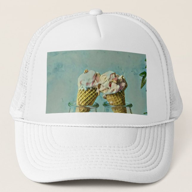 Gorra De Camionero Regalo de amante de los helados (Anverso)