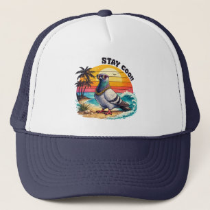 Gorra De Camionero Regalo de Amante de Propietario Retro Paloma Ciuda