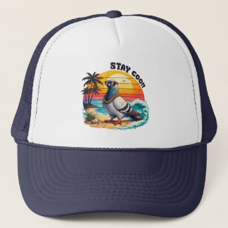 Gorra De Camionero Regalo de Amante de Propietario Retro Paloma Ciuda