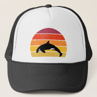 Gorra De Camionero Regalo de atardecer de ballena del asesino de orca