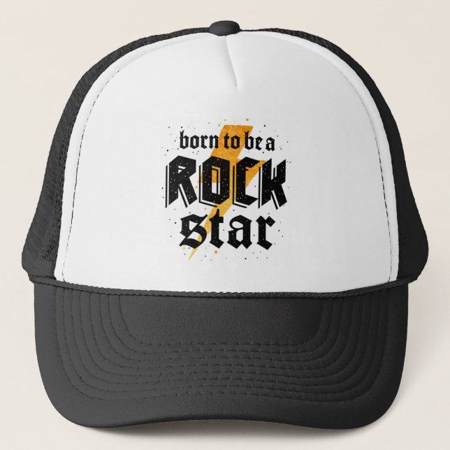 Gorra De Camionero regalo de cumpleaños de estrella de rock (Anverso)