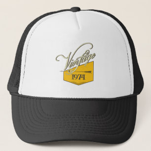 Gorra De Camionero Regalo de cumpleaños retro personalizado vintage 1