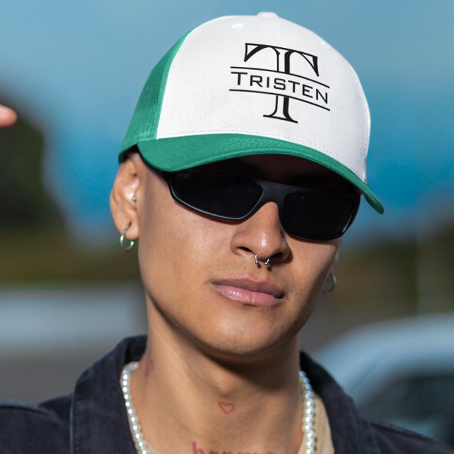 Gorra De Camionero Regalo de Monograma (Subido por el creador)