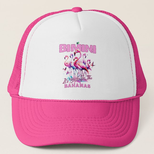 Gorra De Camionero Regalo de recuerdo de Bahamas : Bimini Bahamas Fla (Anverso)