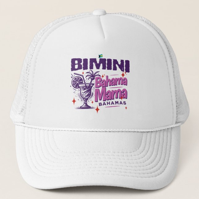 Gorra De Camionero Regalo de recuerdo de Bahamas : Bimini Bahamas Mam (Anverso)