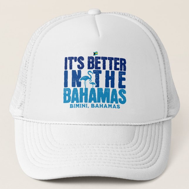 Gorra De Camionero Regalo de recuerdo de Bahamas : Cruise Bimini Baha (Anverso)