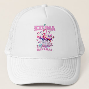 Gorra De Camionero Regalo de recuerdo de Bahamas : Exuma Bahamas Flam