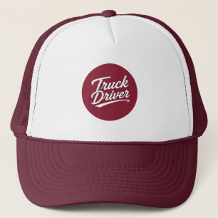Gorra De Camionero Regalo de tipografía de guión para camioneros