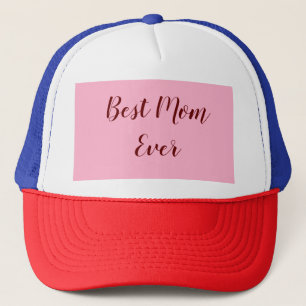 Gorra De Camionero regalo del día de la madre rosa rojo mejor mamá añ