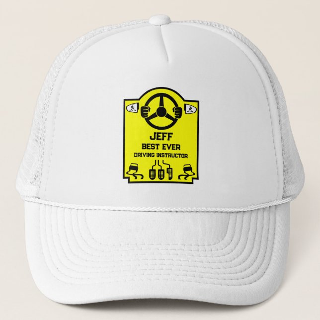 Gorra De Camionero Regalo divertido para instructor de conducir (Anverso)