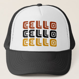 Gorra De Camionero Regalo enrrollado del trío del violoncelo