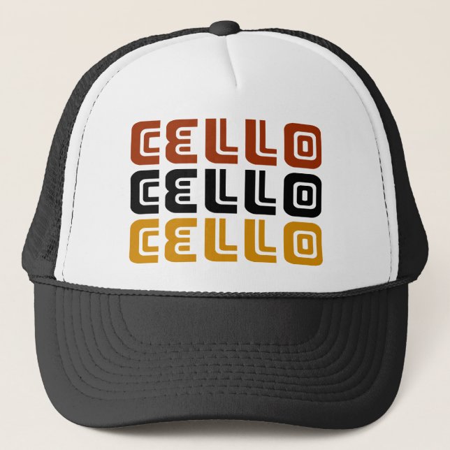 Gorra De Camionero Regalo enrrollado del trío del violoncelo (Anverso)
