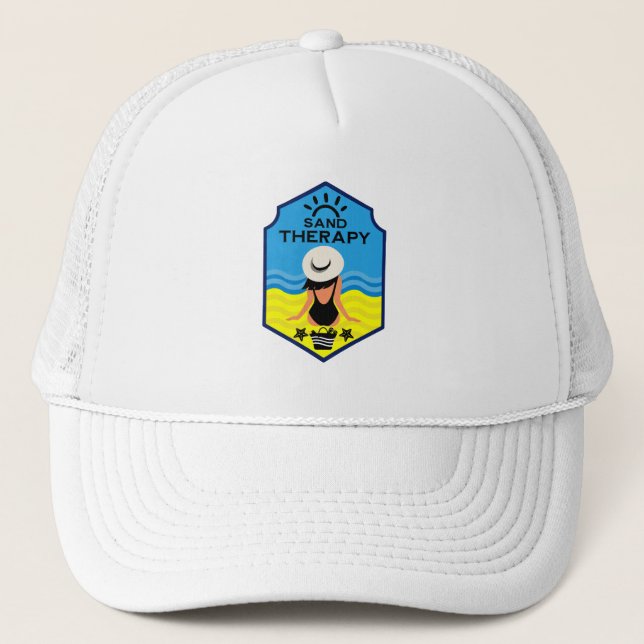 Gorra De Camionero Regalo esencial de la playa de verano (Anverso)