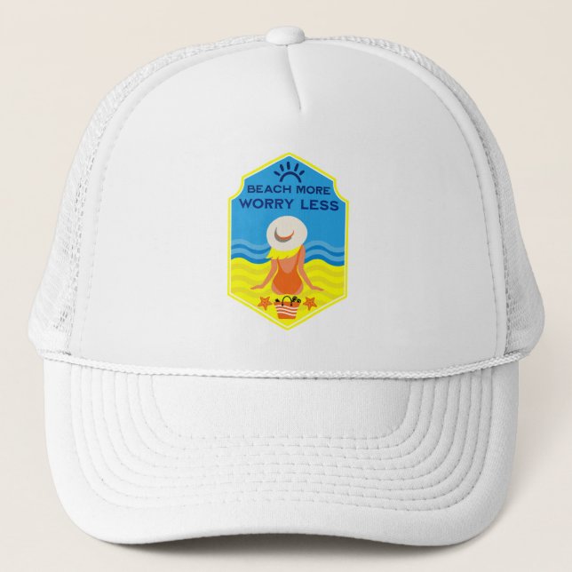 Gorra De Camionero Regalo esencial de la playa de verano (Anverso)