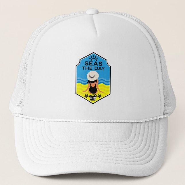 Gorra De Camionero Regalo Esencial de Playa de Verano (Anverso)