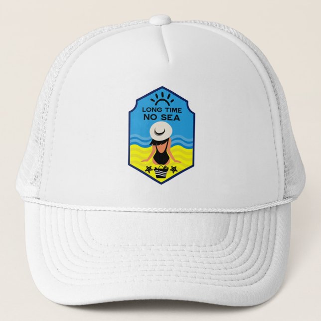 Gorra De Camionero Regalo Esencial de Playa de Verano (Anverso)