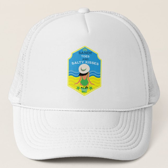 Gorra De Camionero Regalo Esencial de Playa de Verano (Anverso)