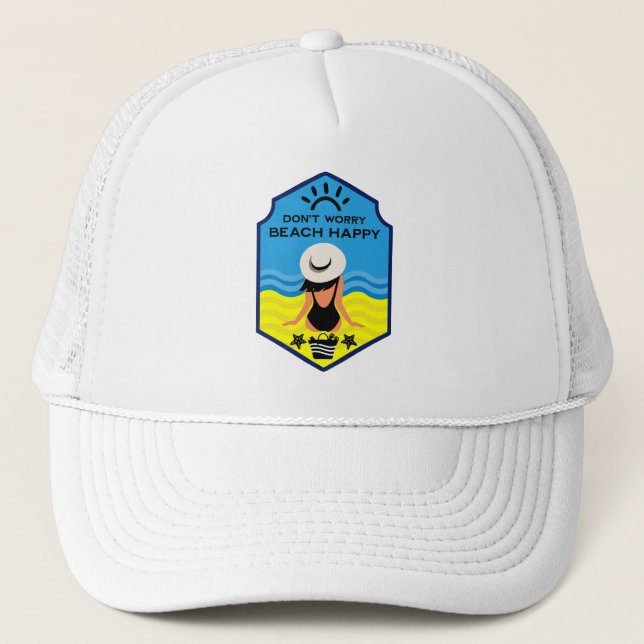 Gorra De Camionero Regalo Esencial de Verano de Playa (Anverso)