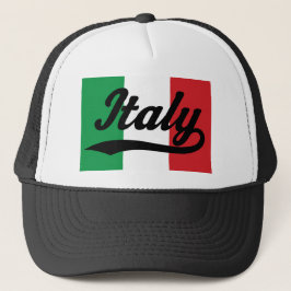 Gorra De Camionero Regalo (italiano) de la bandera de Italia