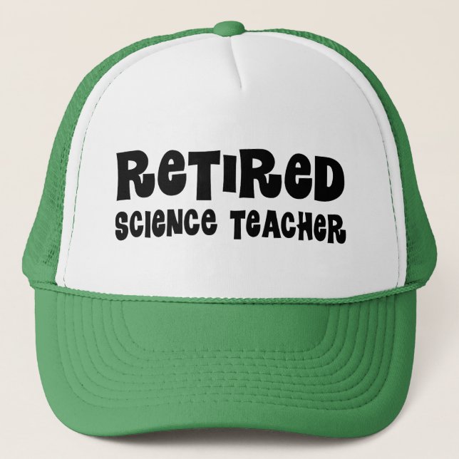 Gorra De Camionero Regalo jubilado del profesor de ciencias (Anverso)