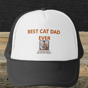 Gorra De Camionero Regalo moderno de texto de foto de mascota persona
