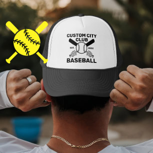 Gorra De Camionero Regalo personalizado del club de béisbol para juga