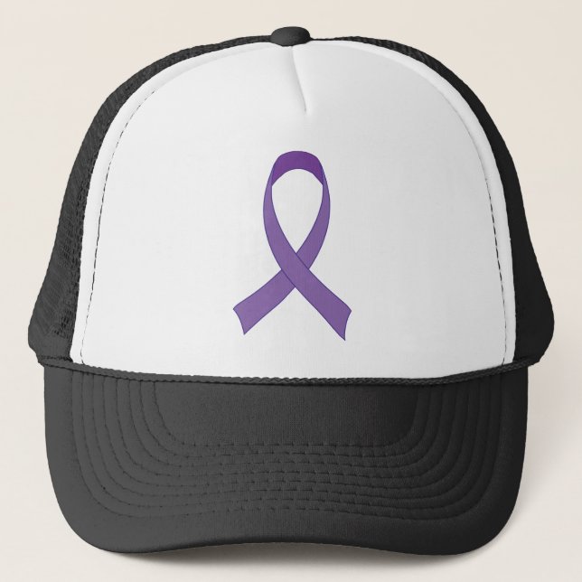 Gorra De Camionero Regalo púrpura de la camiseta de la conciencia de (Anverso)