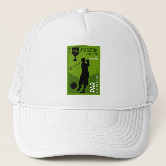 Gorra De Camionero Regalo único de golf de época (Anverso)