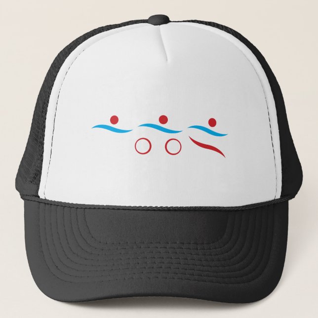 Gorra De Camionero Regalo único de triatlón (Anverso)
