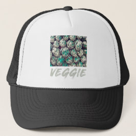 Gorra De Camionero Regalo vegetariano Veggie Vintage
