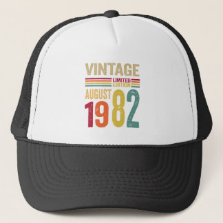 Gorra De Camionero Regalos de 40 años Vintage Agosto de 1982 - 40º cu