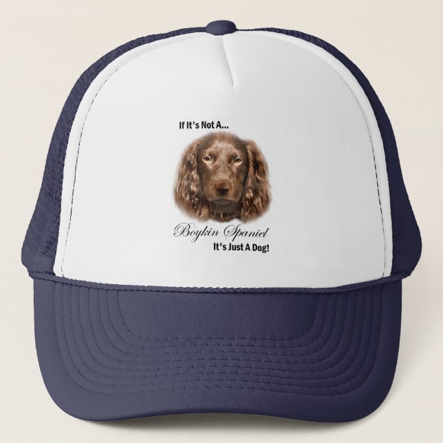 Gorra De Camionero Regalos de arte de Boykin Spaniel (Anverso)