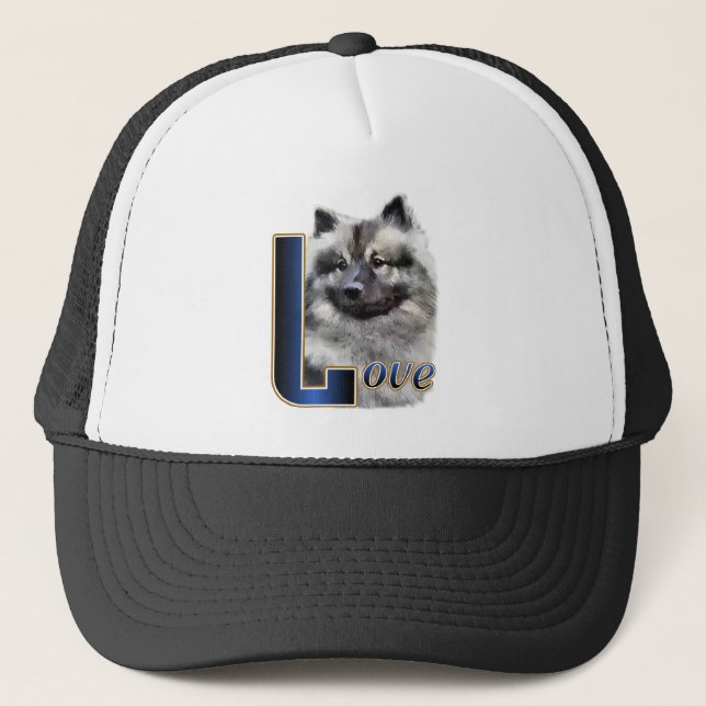 Gorra De Camionero Regalos de arte de Keeshond (Anverso)