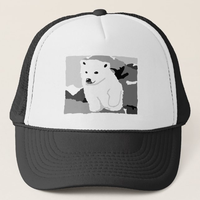 Gorra De Camionero Regalos de arte de oso polar y accesorios (Anverso)