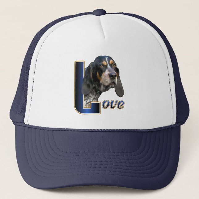 Gorra De Camionero Regalos de Bluetick Coonhound (Anverso)