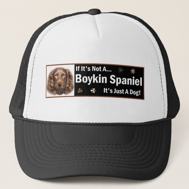 Gorra De Camionero Regalos de Boykin Spaniel (Anverso)