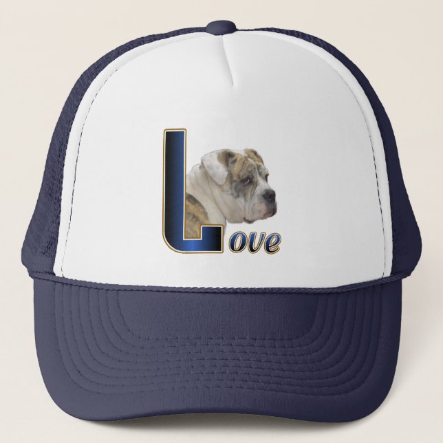 Gorra De Camionero Regalos de Bulldog en inglés (Anverso)